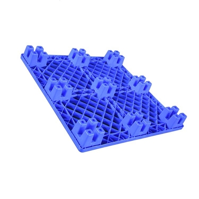 600 کیلوگرم بار دینامیکی پالت پلاستیکی 1100 X 1100 نستبل HDPE آبی برای پزشکی / غذایی