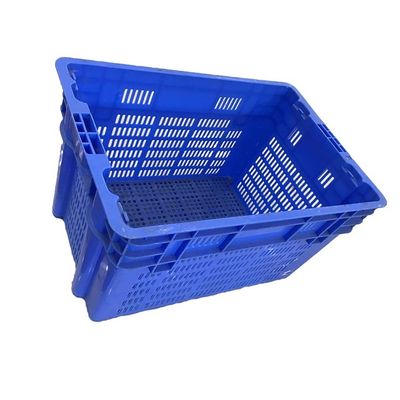 جعبه های پلاستیکی سبزیجات 600 * 400 میلیمتر قابل انباشته 2000 گرم پایه محکم