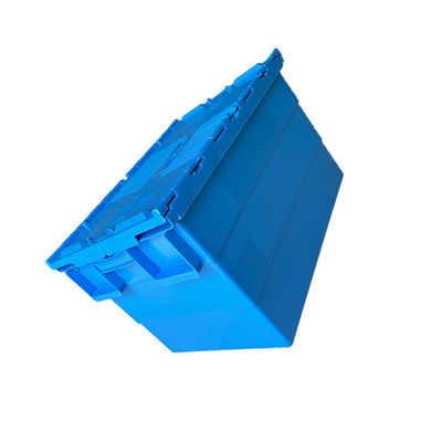 HDPE Stackable 600x400 بسته بندی جعبه لجستیک صنعتی پلاستیک آبی قابل بازیافت