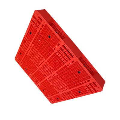 لیفتراک چهار طرفه استاتیک قرمز 48X48 PE پالت دو طرفه 6000 کیلوگرمی