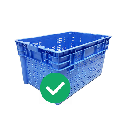 جعبه‌های ذخیره‌سازی غذای دریایی ویرجین PP HDPE جعبه‌های پلاستیکی قابل حمل 70 کیلوگرمی