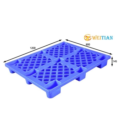 1200X800 عرشه پالت تک صورت پالت پلاستیکی بهداشتی ویرجین HDPE انباشته