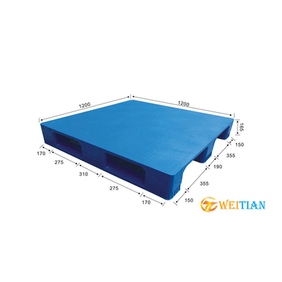 پالت پلاستیکی تودرتو قابل انباشته شدن HDPE 1200x1200 ارگونومیک سنگین