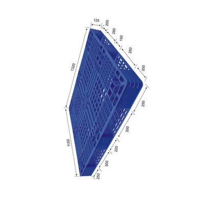 پالت پلاستیکی قابل بازیافت HDPE Nestable PP FM 4000 کیلوگرم استاتیک برای بندر