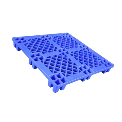 پالت پلاستیکی 1100 X 1100 X 145 آبی HDPE 6.6 کیلوگرمی پالت تودرتو برای غذا