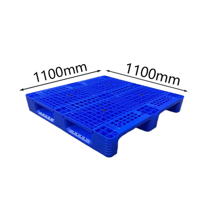 پالت پلاستیکی ضد لغزش HDPE 1100 X 1100 X 155 برای کارخانه مواد غذایی / بندر