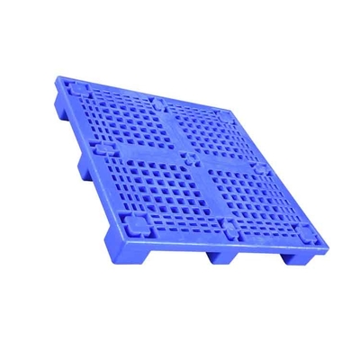 1000 X 1000 پالت پلاستیکی HDPE آبی 0.6 بار برای کارخانه پزشکی / مواد غذایی