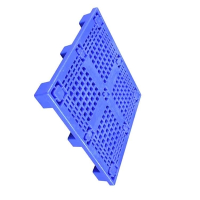 پالت پلاستیکی تخت کارخانه مواد غذایی 1000 X 1000 X 140 آبی HDPE 0.6T بار