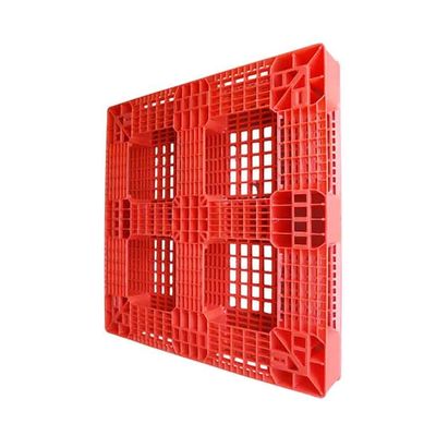 1100 X 1100 پالت پلاستیکی صنعتی قرمز HDPE