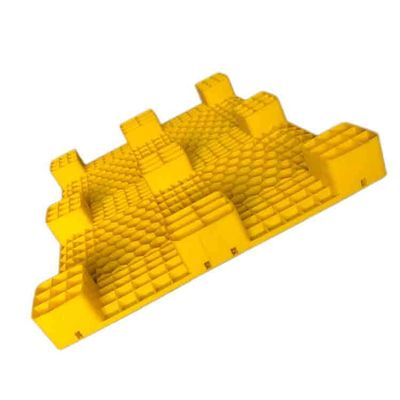 زرد USDA تایید شده پالت پلاستیکی ذخیره سازی PE صادرات 120x100 سانتی متر