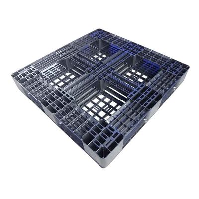 1100 X 1100 پالت پلاستیکی پالت حمل و نقل پلاستیکی سیاه SGS