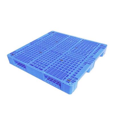 1100x1100 HDPE پالت پلاستیکی قابل انعطاف پویا 2.5T آبی 13.8 کیلوگرم