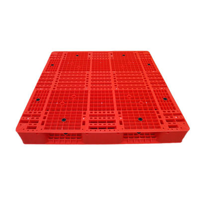 PE Hygienic 1200x1200 Red Stackable Plastic Pallet 6000Kg برای انبار