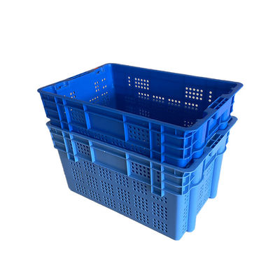 جعبه انباشته تودرتو پلاستیکی HDPE 61x40 برای بازار انبار