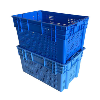 جعبه انباشته تودرتو پلاستیکی HDPE 61x40 برای بازار انبار