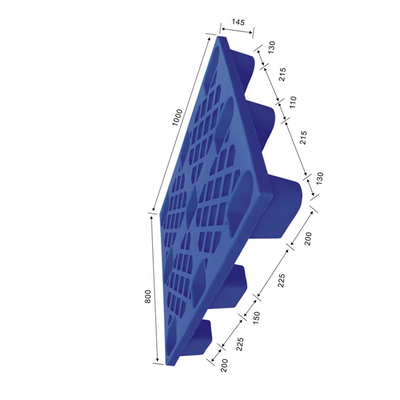 پالت پلاستیکی انباری 1000X800 HDPE پلی اتیلن 400 کیلوگرم دینامیک