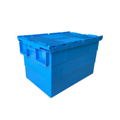 انبار HDPE Plastic Logistic Box Hygiene Plastic Moving Crate 50Kg 60L