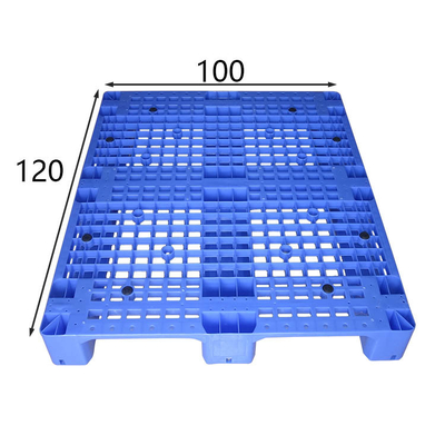 پالت پلاستیکی قفسه‌پذیر آبی HDPE 1200x1000 میلی‌متر مقاوم در برابر اسید