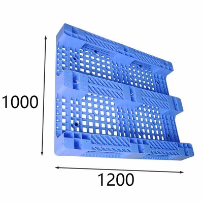 پالت های پلاستیکی قابل انباشته ارگونومی 1200 X 1000 بار استاتیک 5500 کیلوگرم برای لیفتراک ها